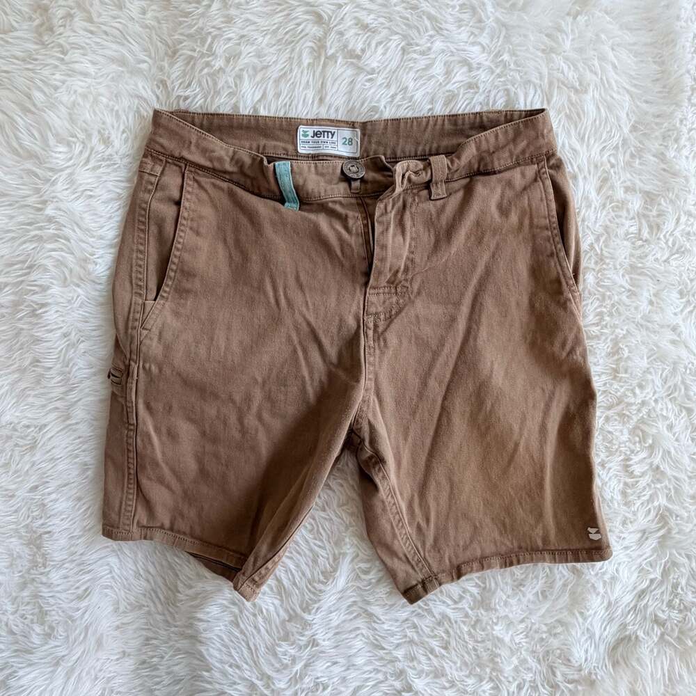 Jetty Supply Co. Men's Brown Chino Shorts Size 28